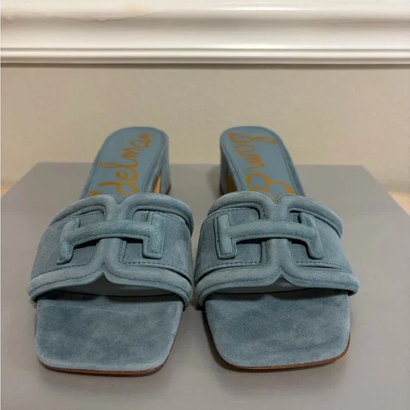 Sam Edelman Woman’s Suede Waylon Blue Weave Slide - Size 8M, 38,5 - Picture 2 of 10